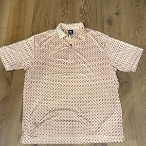 FootJoy Light Pink Printed Performance Polo